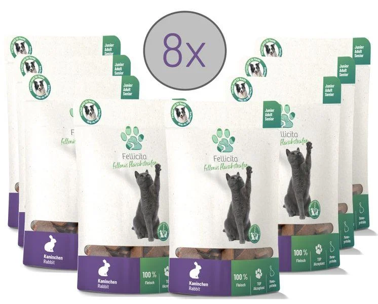 Fellicita Kaninchen Fleischstreifen Katzensnacks