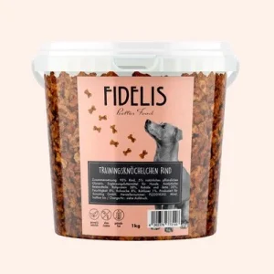 FIDELIS Trainingsknöchelchen Rind (1kg Eimer) 1 Stück