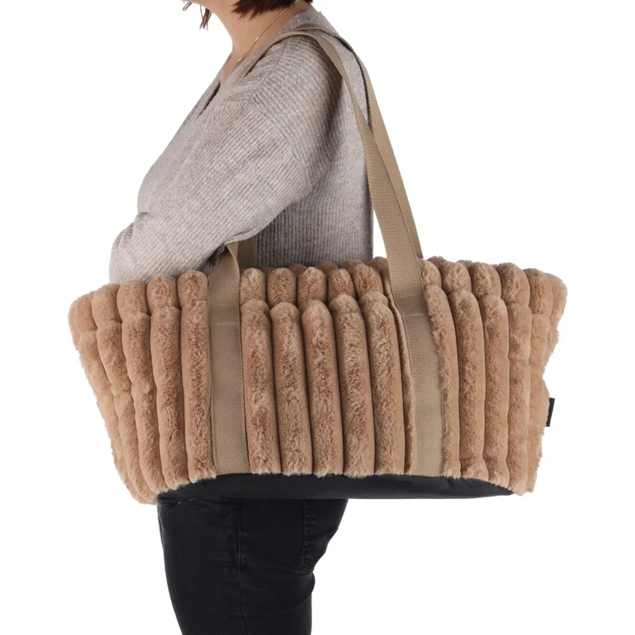 Flamingo Hunde Tragetasche Lynelle in beige - Image 2