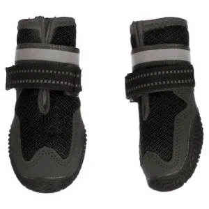 Flamingo Hundeschuhe Gayo schwarz - 2 Stück L