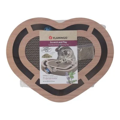 Flamingo Kratzspielzeug Poro Braun L 42,5 x B 33,5 x H 5,5 cm