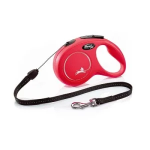 flexi New Classic Seil-Leine rot, 8 m Größe S: bis 12 kg