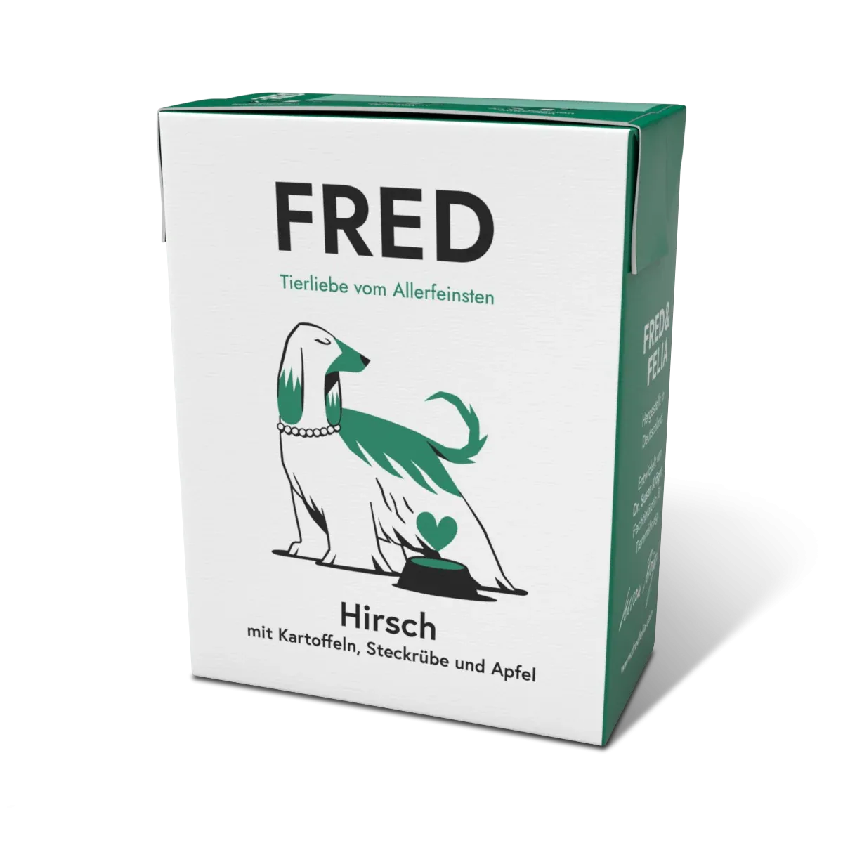 FRED Hirsch & Wildschwein mit Hirse und Steckrüben – Alleinfutter für ausgewachsene Hunde
