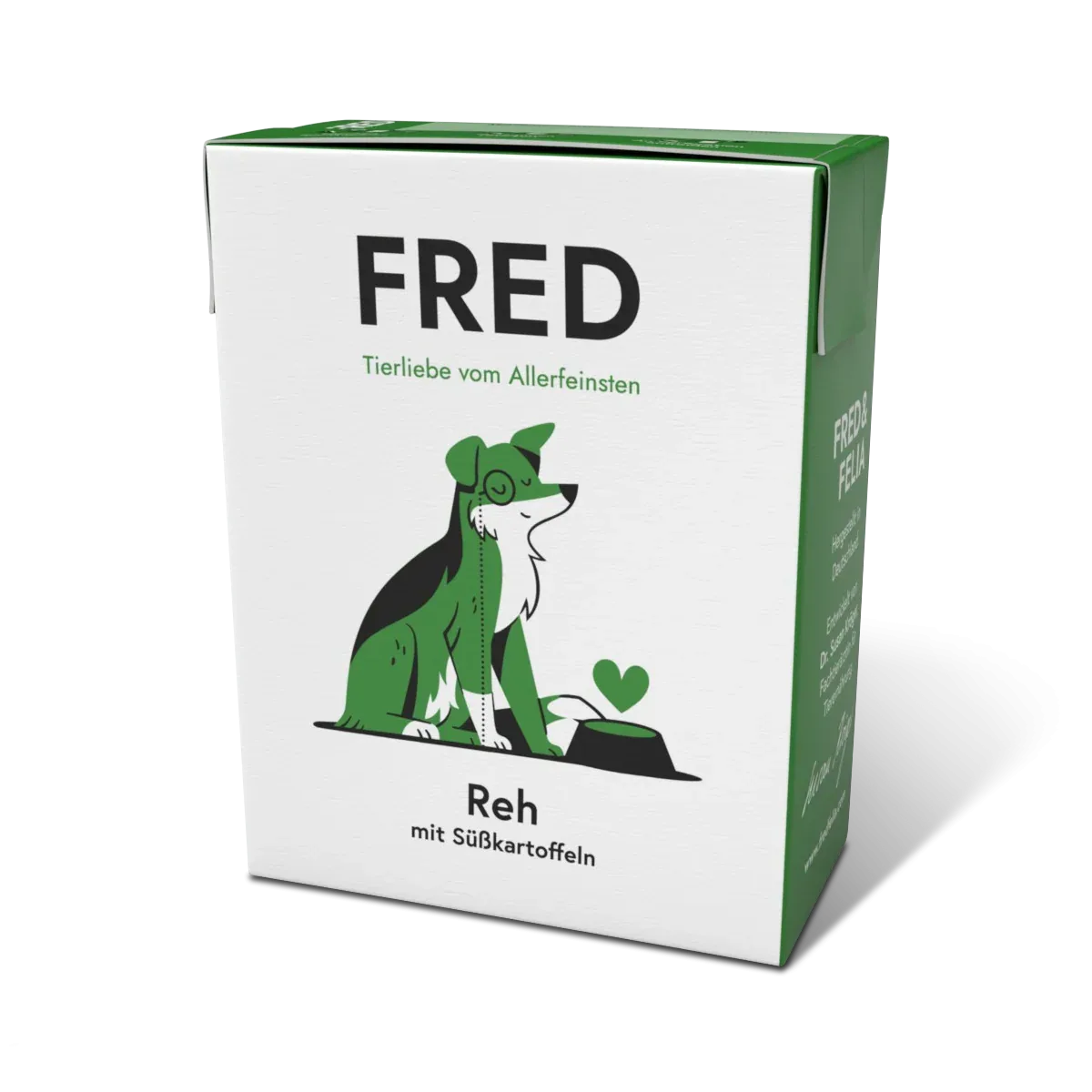 FRED Reh mit Süßkartoffeln – Alleinfutter für ausgewachsene Hunde