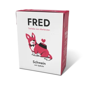 FRED Schwein mit Spätzle – Alleinfutter für ausgewachsene Hunde