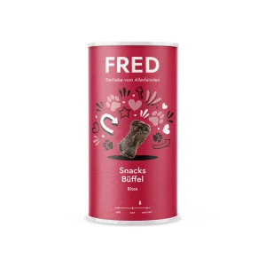 FRED Snacks Büffel – Luftgetrocknete Hundesnacks, hypoallergen, 220 g
