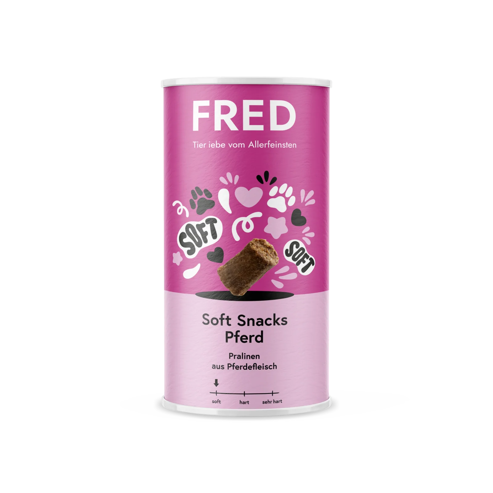 FRED Soft Snacks Pferd – hypoallergen, luftgetrocknet, 69% Pferdefleisch, 280 g