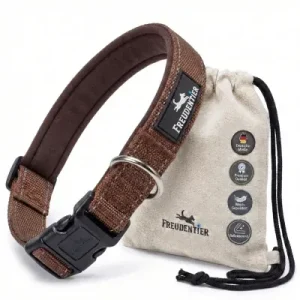 Freudentier Hundehalsband, leicht & gepolstert, Clyde Kollektion
