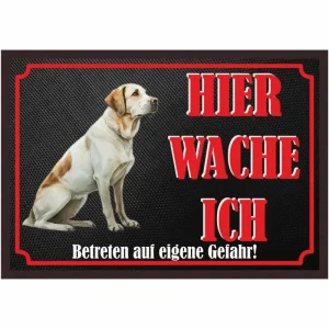 Fussmatte Hund - Labrador Retriever - 50x35 cm mit lustigem Spruch - HaustierPro