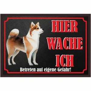 Fussmatte Hund - Shiba Inu - 50x35 cm mit lustigem Spruch - HaustierPro