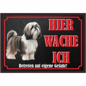 Fussmatte Hund - Shih Tzu - 50x35 cm mit lustigem Spruch - HaustierPro