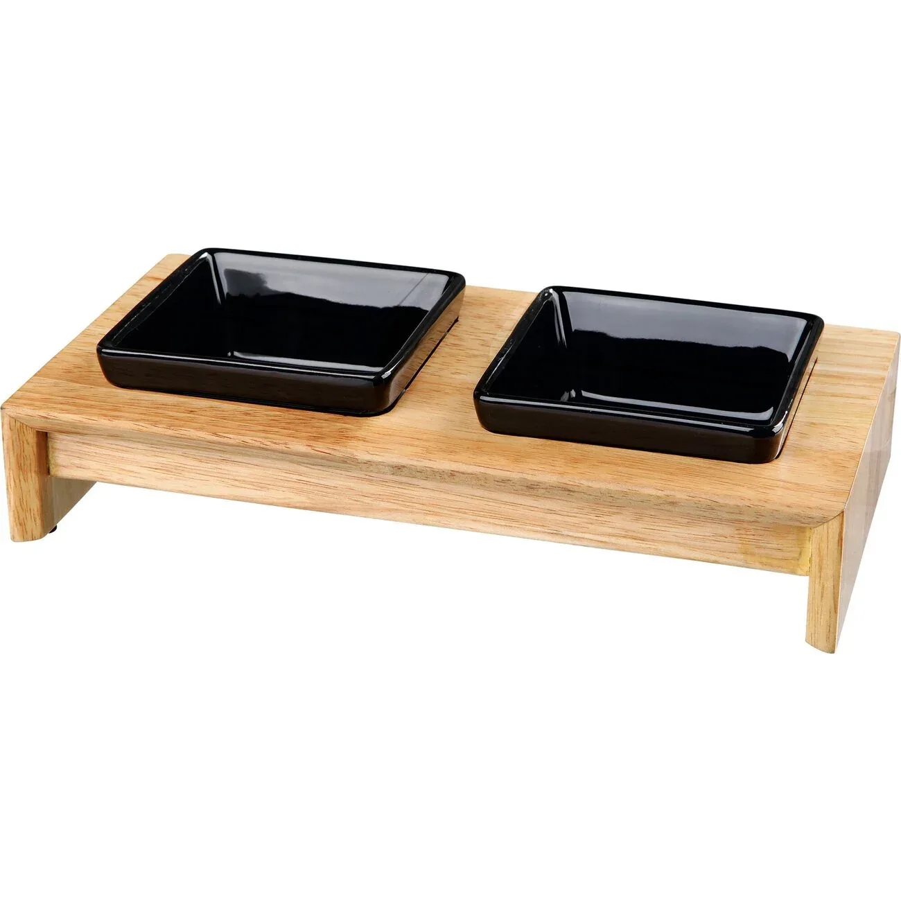 Futterstation mit Holzständer für Hunde und Katzen - Image 2
