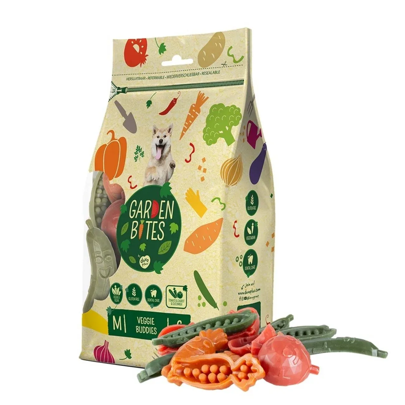 Garden Bites Veggie Buddies - Der vegetarische Hundesnack für gesunde Zähne - Image 2
