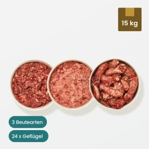 Geflügel Paket Hund (Inhalt 15 kg)