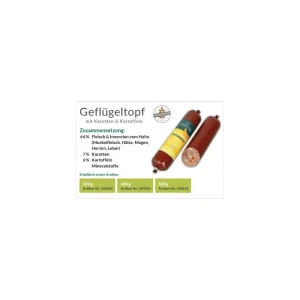 Getreidefrei Hundefutter HundeGenuss Geflügeltopf 200 g | 896868 - HaustierPro