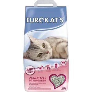 GIMBORN Eurokat's Katzenstreu mit Babypuder