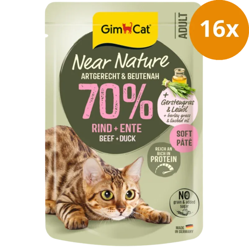 GimCat Near Nature Rind & Ente 85 g - Image 2