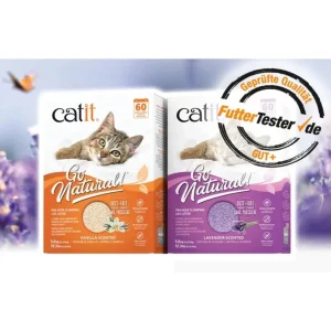 Go Natural!, klumpende Katzenstreu, aus Erbsenhülsen, 2 x 2,8kg (5,6kg)