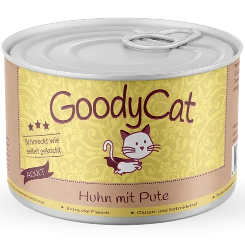 Goody Cat Adult Huhn mit Pute, Tomate & Brokkoli 180 g