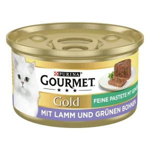 GOURMET Gold Feine Pastete mit Lamm und grünen Bohnen 85g | DAS FUTTERHAUS
