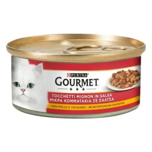 Gourmet Nassfutter 24 x 195 g Huhn & Truthahn