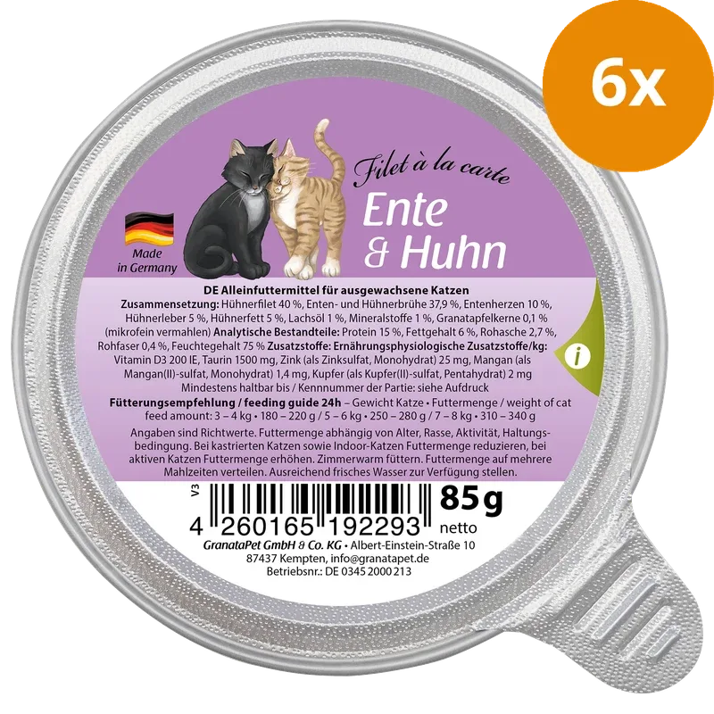 GranataPet Filet à la carte Ente & Huhn 85 g - Image 2