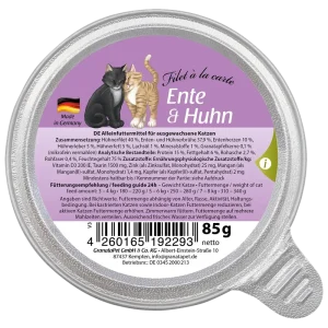 GranataPet Filet à la carte Ente & Huhn 85 g