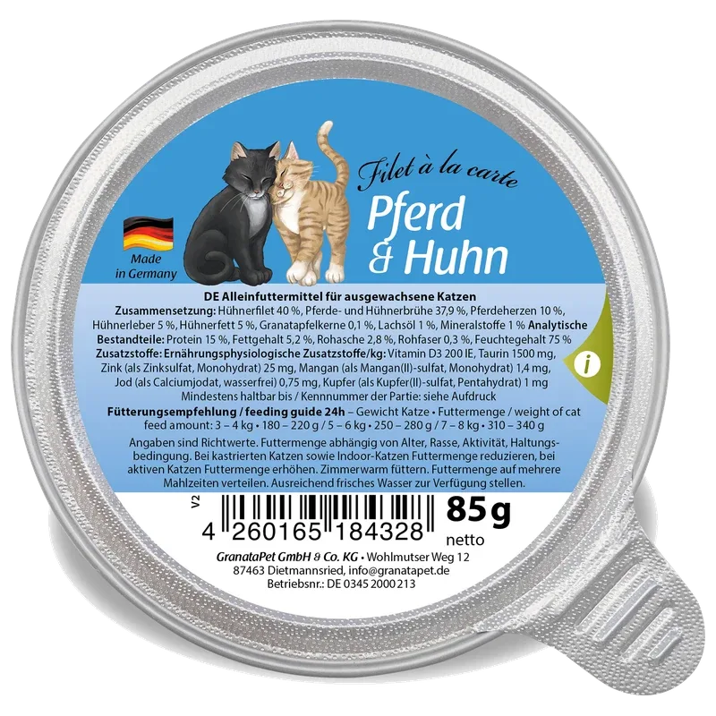 GranataPet Filet à la carte Pferd & Huhn 85 g
