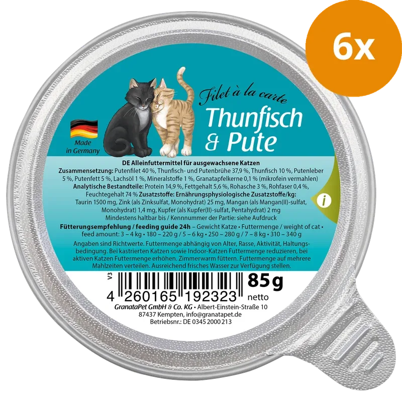 GranataPet Filet à la carte Thunfisch & Pute 85 g - Image 2