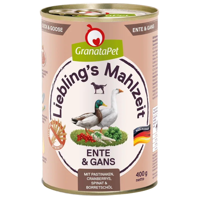 GranataPet Liebling's Mahlzeit Ente & Gans 400 g