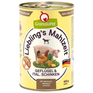 GranataPet Liebling's Mahlzeit Geflügel & italienischer Schinken 400 g