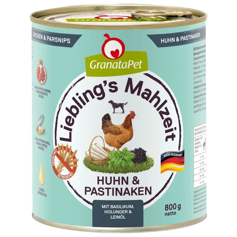 GranataPet Liebling's Mahlzeit Huhn & Pastinaken 800 g