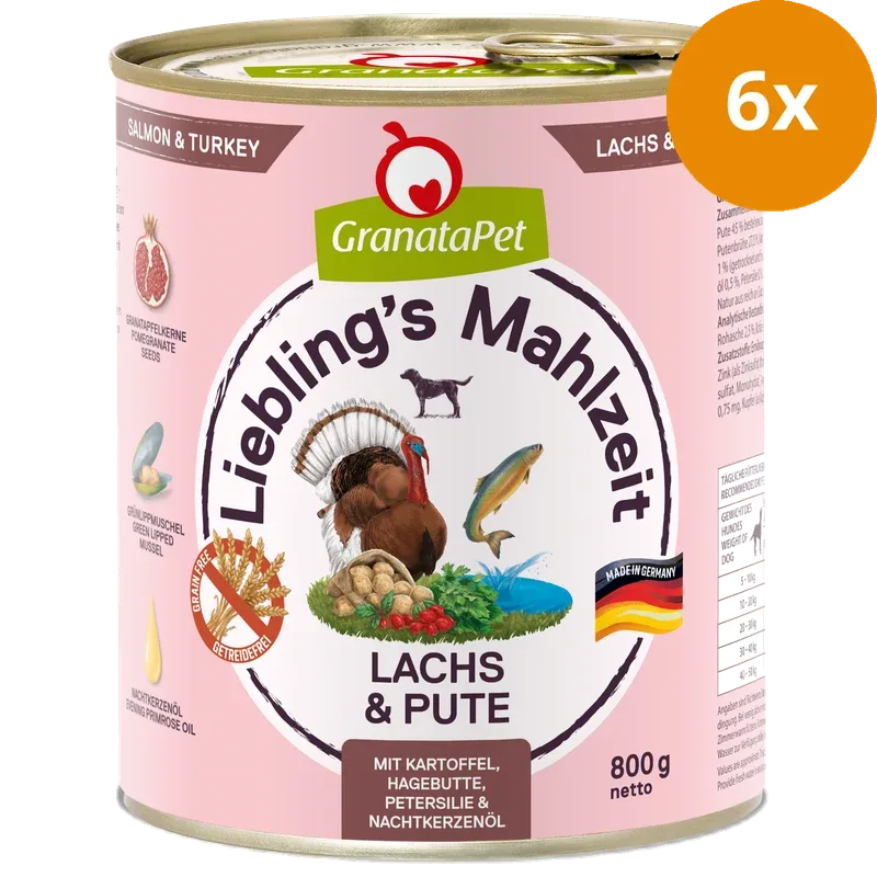 GranataPet Liebling's Mahlzeit Lachs & Pute 800 g - Image 2