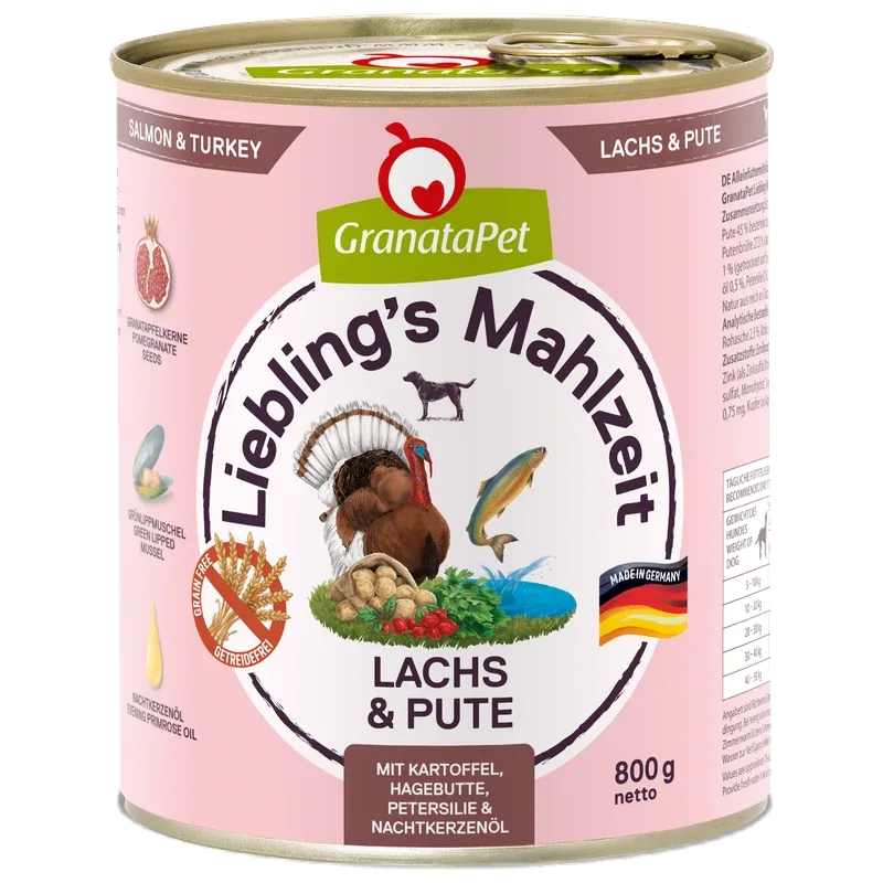 GranataPet Liebling's Mahlzeit Lachs & Pute 800 g