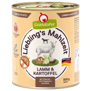 GranataPet Liebling's Mahlzeit Lamm & Kartoffel 800 g