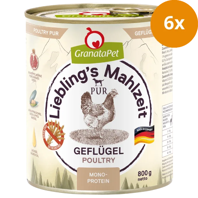 GranataPet Liebling´s Mahlzeit PUR Geflügel 800 g - Image 2