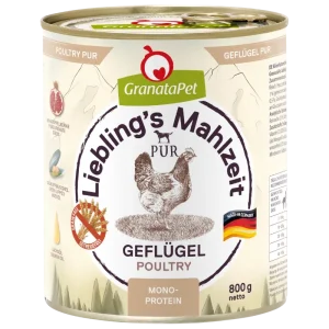 GranataPet Liebling´s Mahlzeit PUR Geflügel 800 g