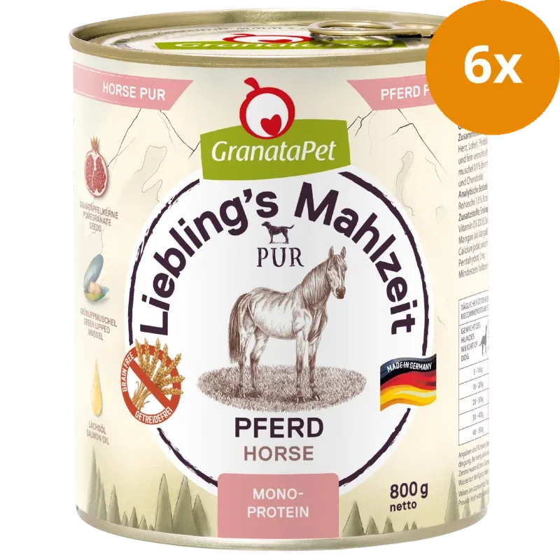 GranataPet Liebling´s Mahlzeit PUR Pferd 800 g - Image 2