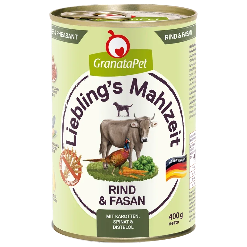 GranataPet Liebling's Mahlzeit Rind & Fasan 400 g