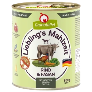 GranataPet Liebling's Mahlzeit Rind & Fasan 800 g