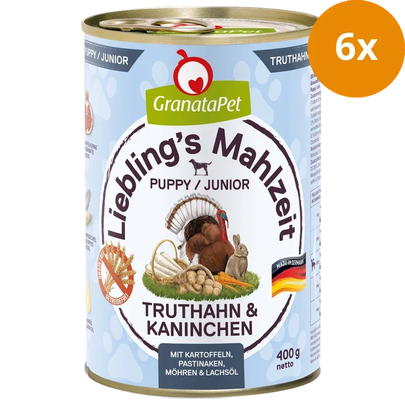GranataPet Liebling's Mahlzeit Truthahn & Kaninchen Junior 400 g - Image 2
