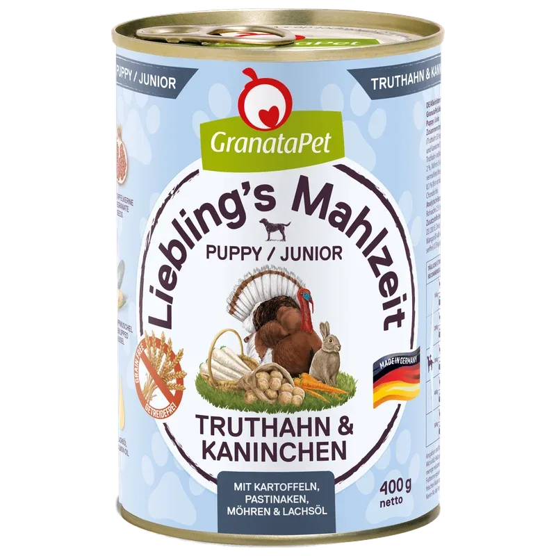 GranataPet Liebling's Mahlzeit Truthahn & Kaninchen Junior 400 g