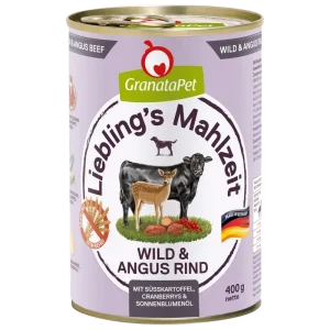GranataPet Liebling's Mahlzeit Wild & Angus Rind 400 g