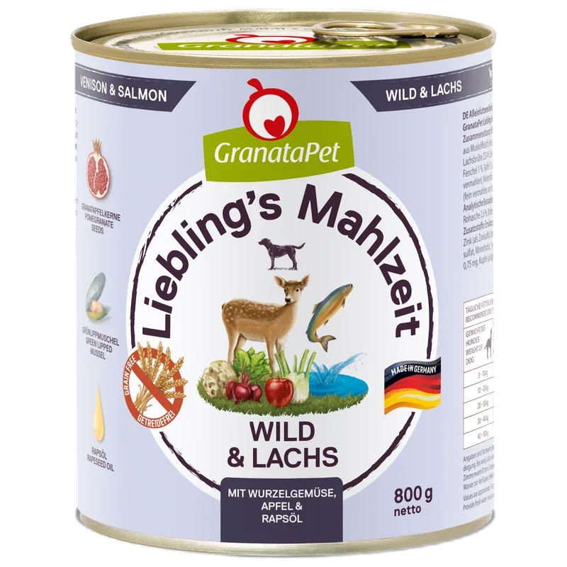GranataPet Liebling's Mahlzeit Wild & Lachs 800 g