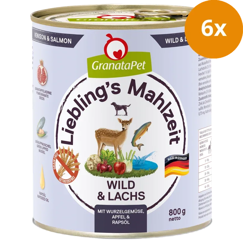 GranataPet Liebling's Mahlzeit Wild & Lachs 800 g - Image 2