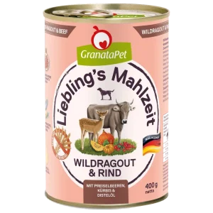 GranataPet Liebling's Mahlzeit Wildragout & Rind 400 g