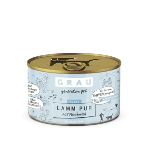 Grau Hund Lamm Pur