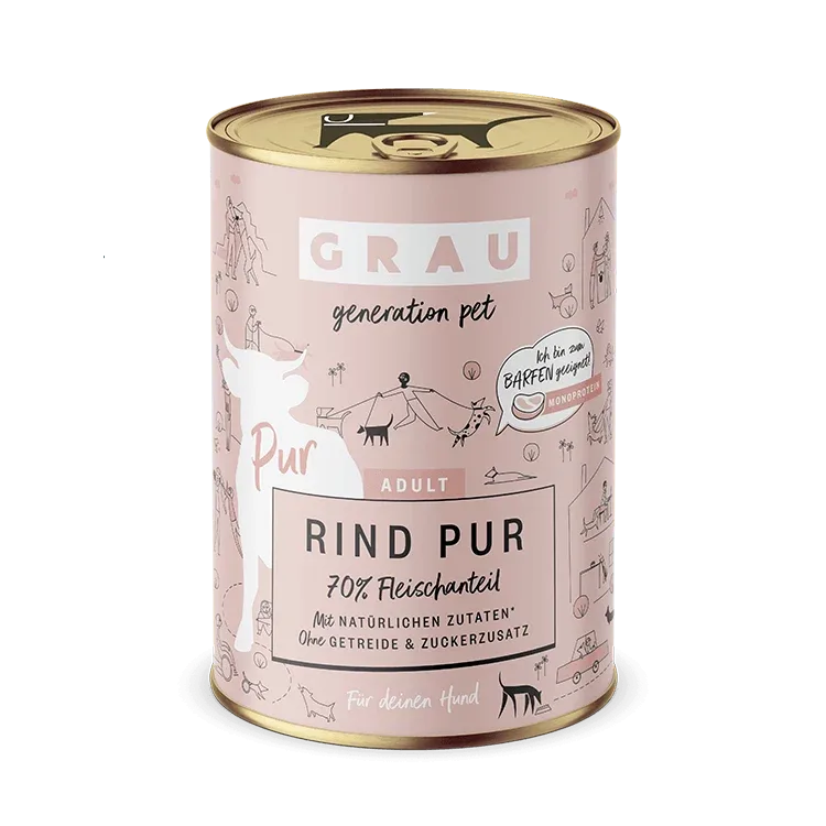 Grau Hund Rind Pur - Image 2