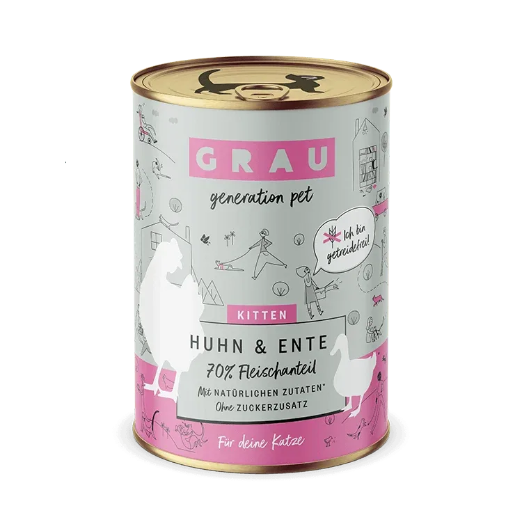 Grau Kitten Huhn & Ente - Image 2