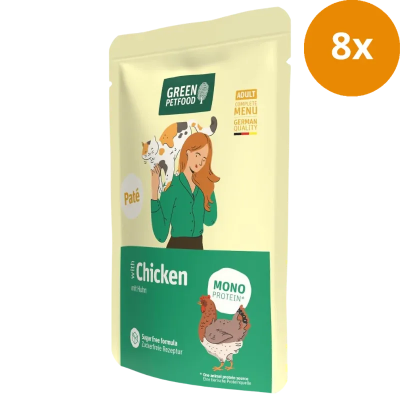 Green Petfood Cat Paté Chicken 85 g - Image 2